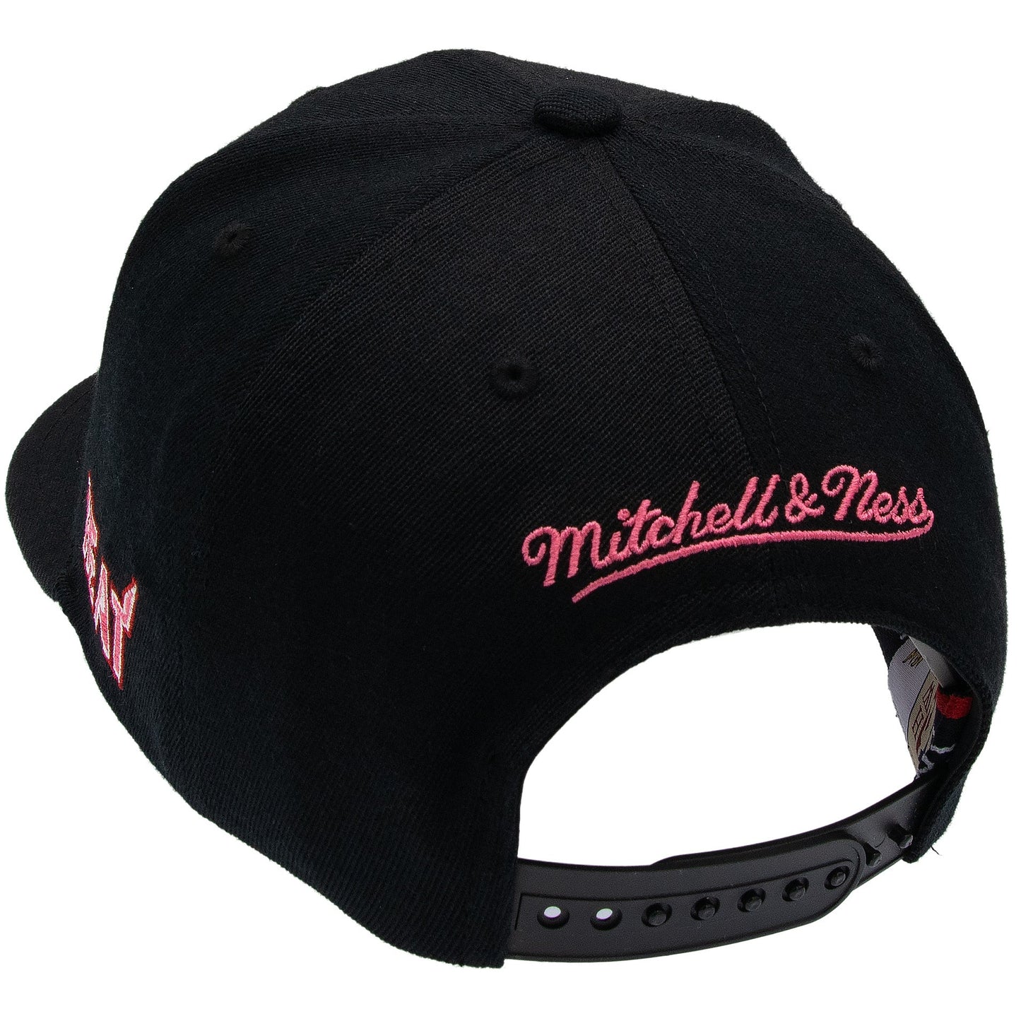 Miami Heat NBA Is It Pink? Classic Red Snapback Mitchell & Ness Black/Pink Official NBA Fan Gear