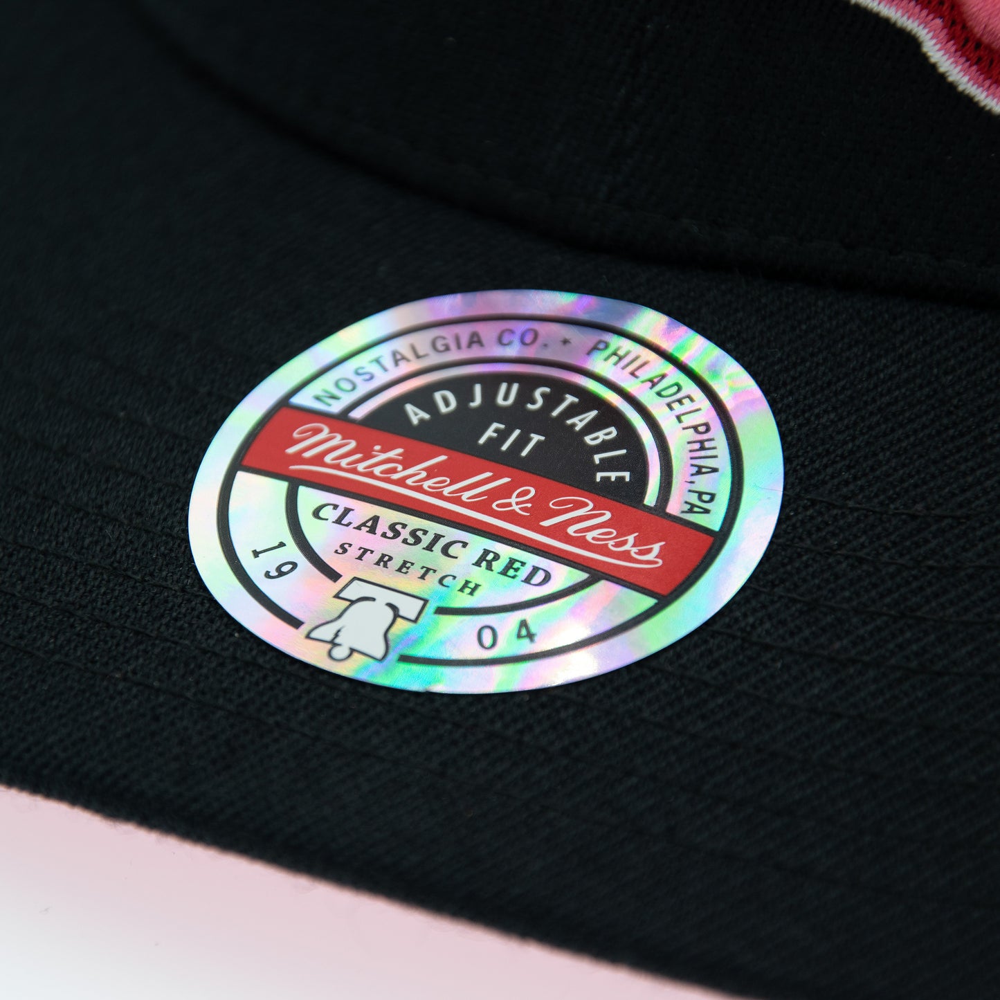 Philadelphia 76ers NBA Is It Pink? Classic Red Snapback Mitchell & Ness Black/Pink Official NBA Fan Gear