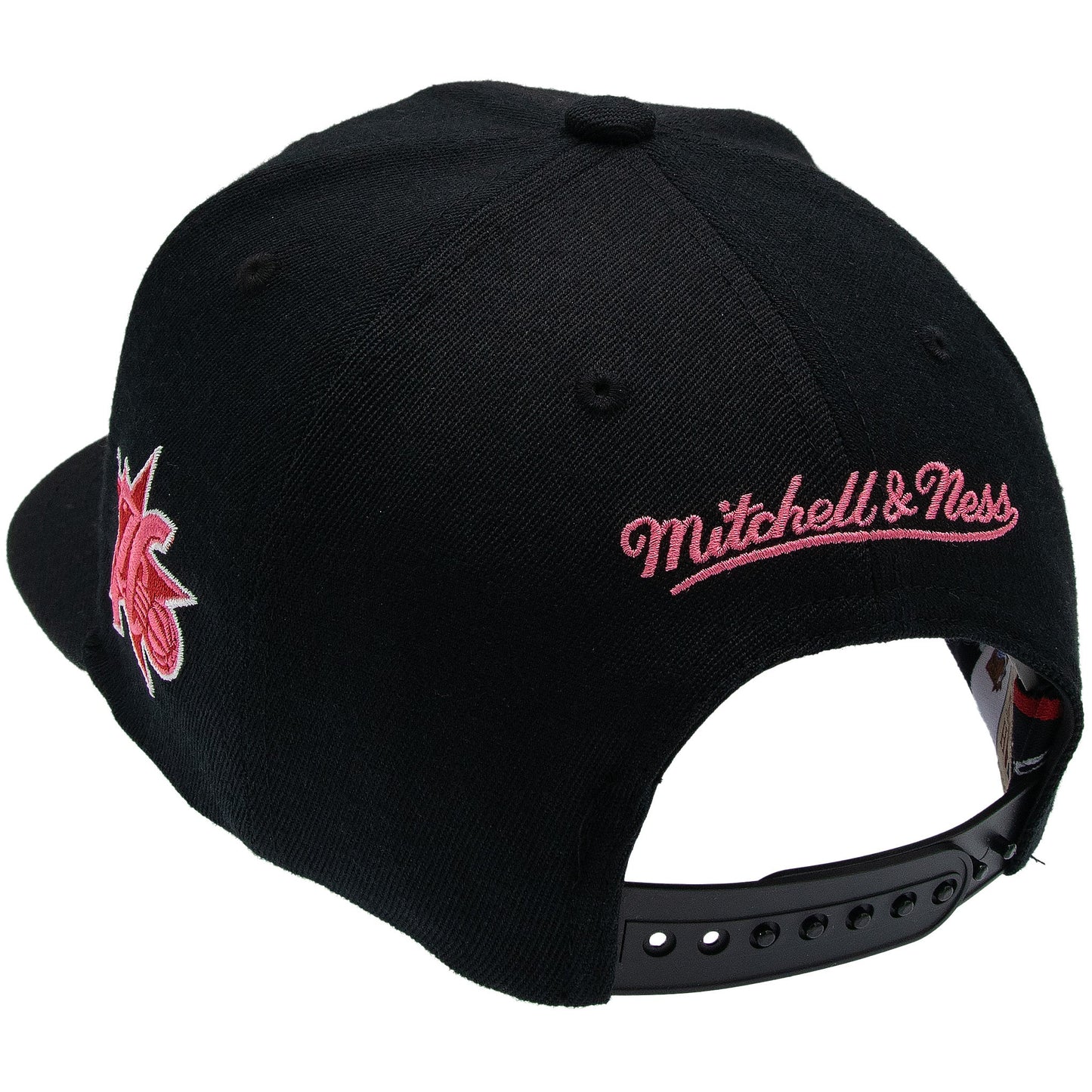 Philadelphia 76ers NBA Is It Pink? Classic Red Snapback Mitchell & Ness Black/Pink Official NBA Fan Gear