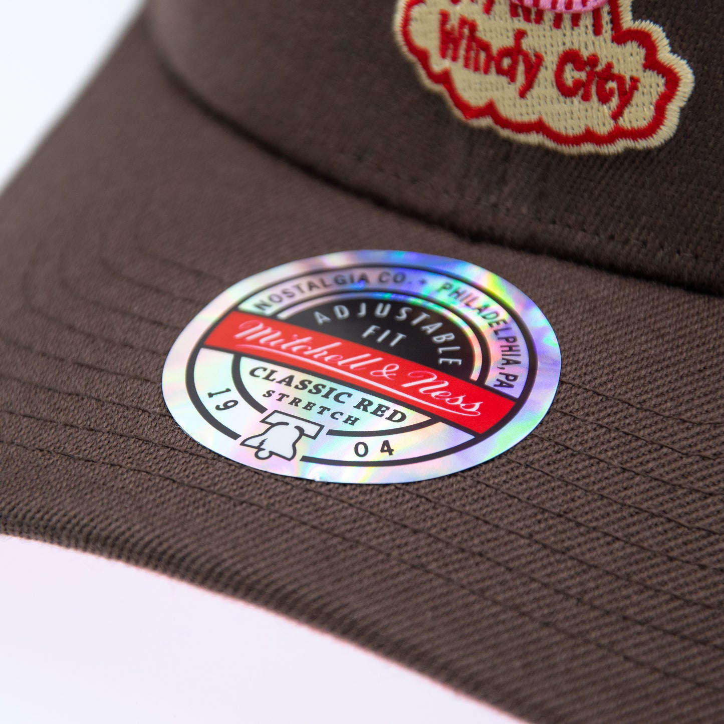Chicago Bulls NBA Brown Sugar Bacon Classic Red Snapback Mitchell & Ness Brown/Pink Official NBA Fan Gear