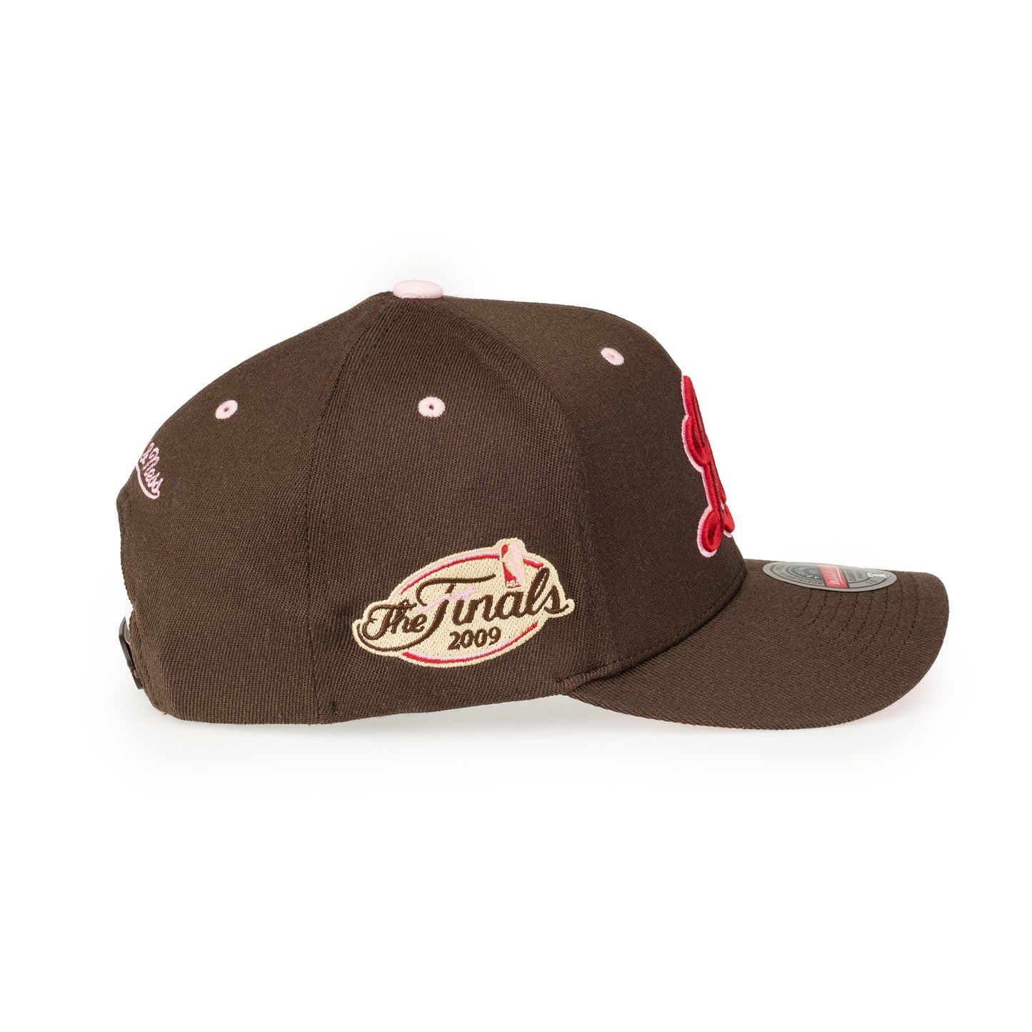 Los Angeles Lakers NBA Brown Sugar Bacon Classic Red Snapback Mitchell & Ness Brown/Pink Official NBA Fan Gear