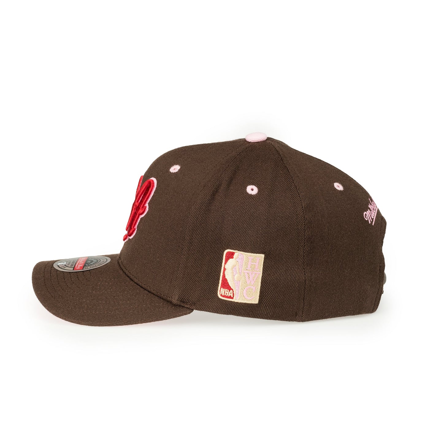 Los Angeles Lakers NBA Brown Sugar Bacon Classic Red Snapback Mitchell & Ness Brown/Pink Official NBA Fan Gear