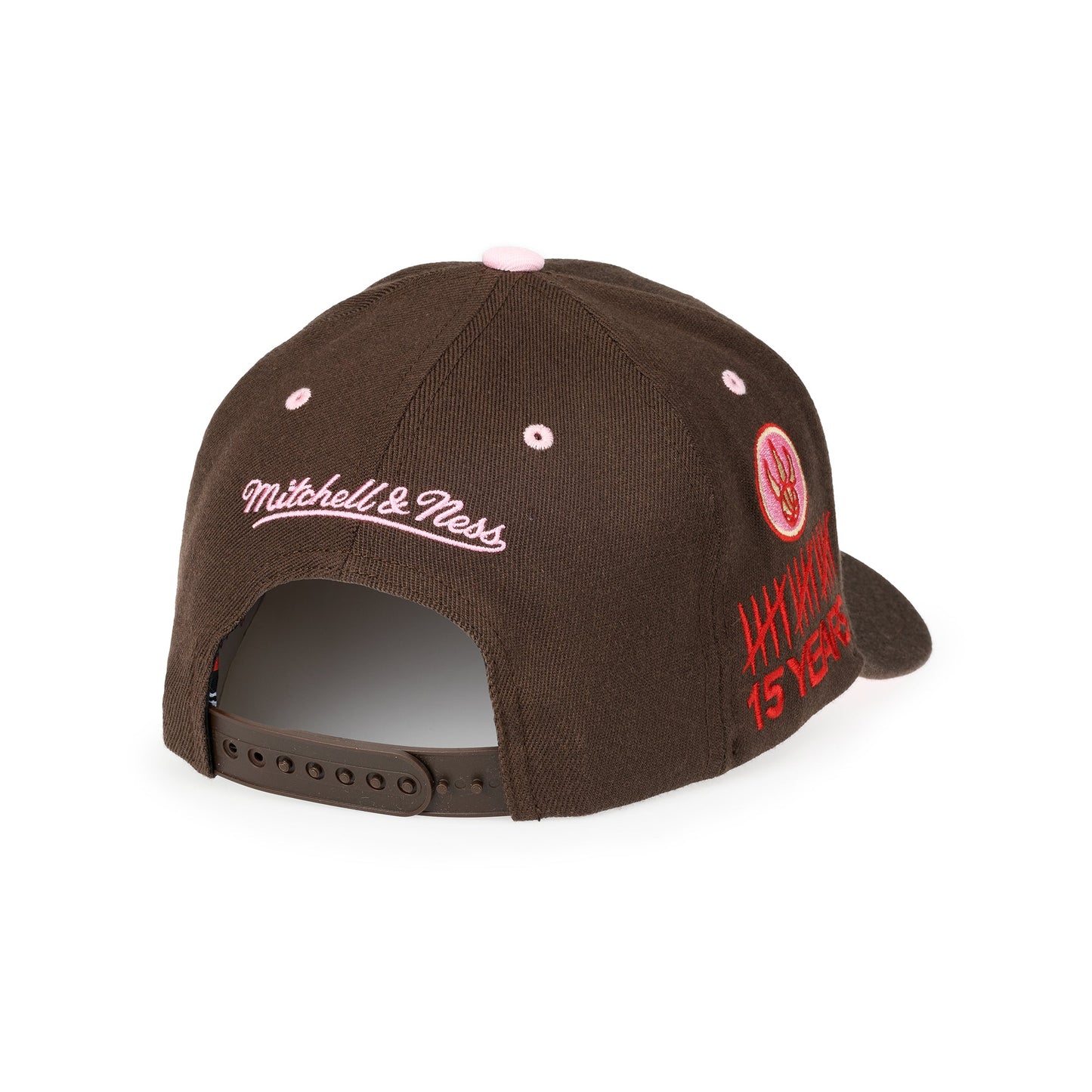 Toronto Raptors NBA Brown Sugar Bacon Classic Red Snapback Mitchell & Ness Brown/Pink Official NBA Fan Gear