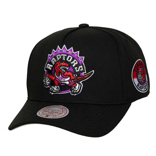 Toronto Raptors NBA Pro Pinch Snapback Mitchell & Ness Black Official NBA Fan Gear