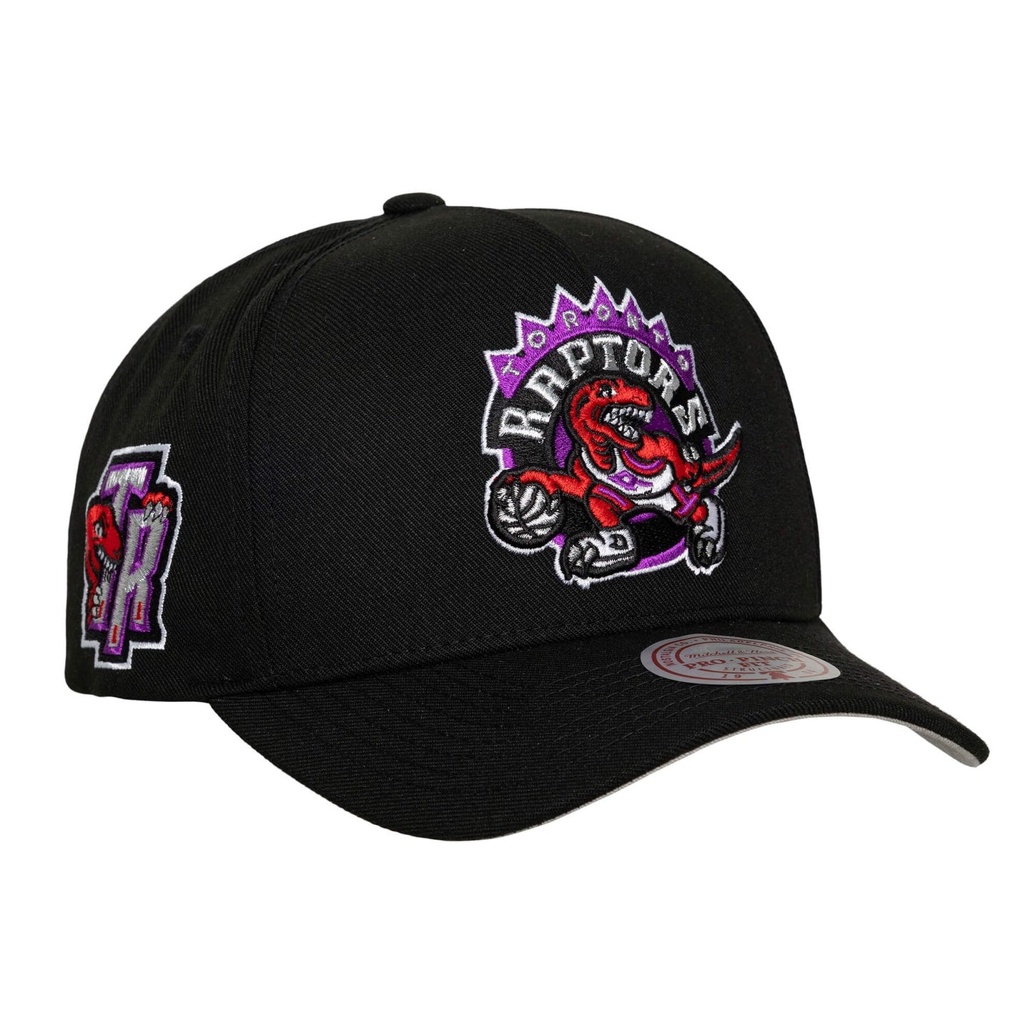 Toronto Raptors NBA Pro Pinch Snapback Mitchell & Ness Black Official NBA Fan Gear