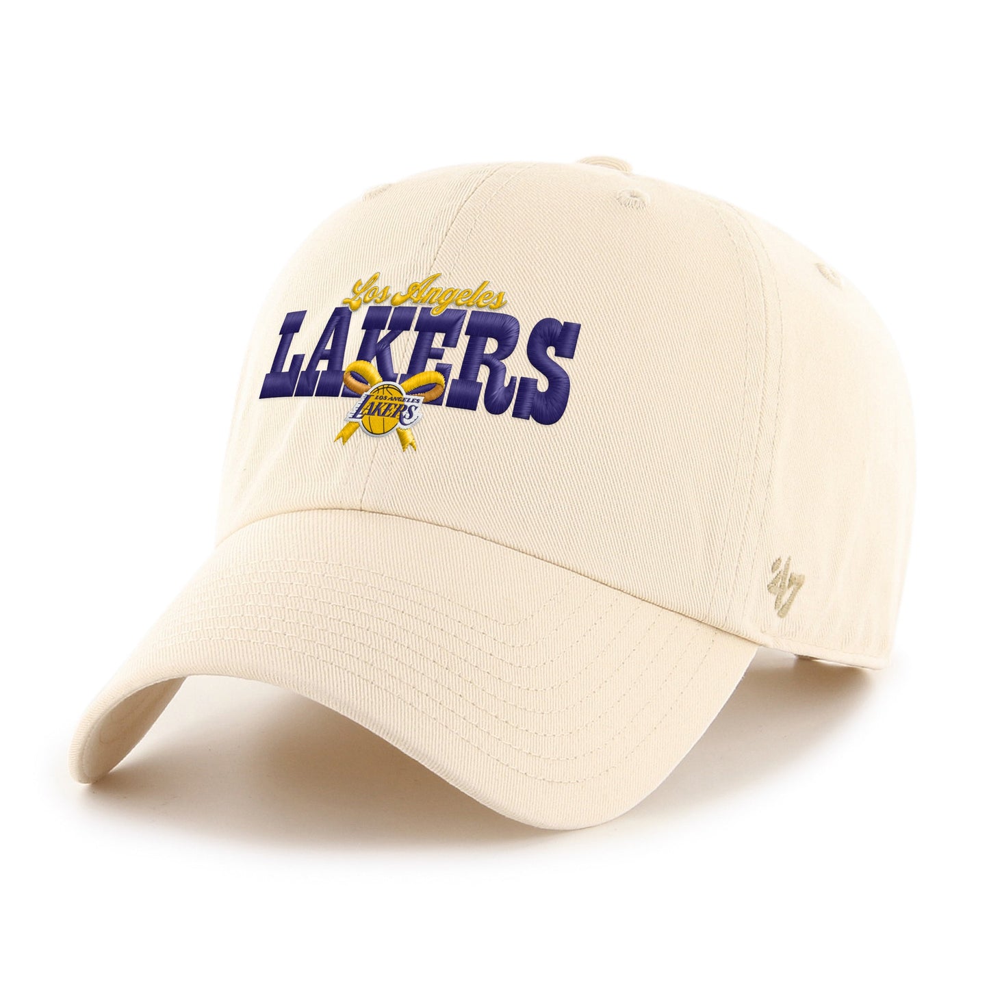 LOS ANGELES LAKERS BOW STACK '47 CLEAN UP Official NBA Fan Gear