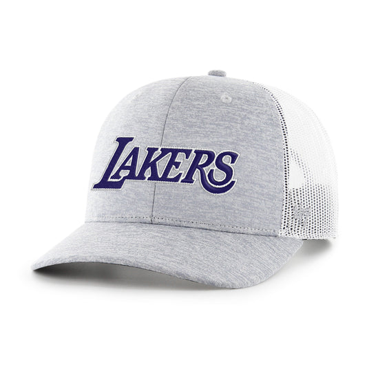 LOS ANGELES LAKERS HARRINGTON SCRIPT '47 TRUCKER Official NBA Fan Gear