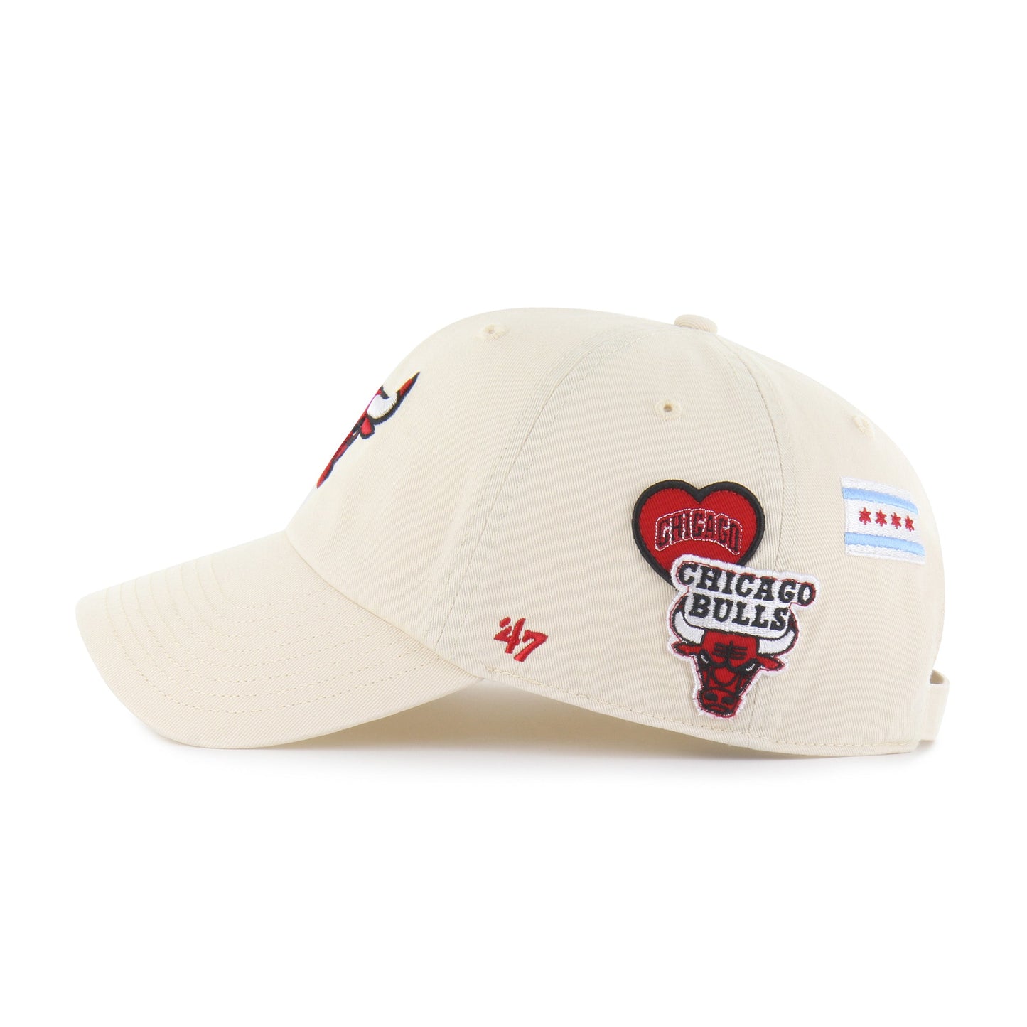 CHICAGO BULLS BADGES '47 CLEAN UP Official NBA Fan Gear