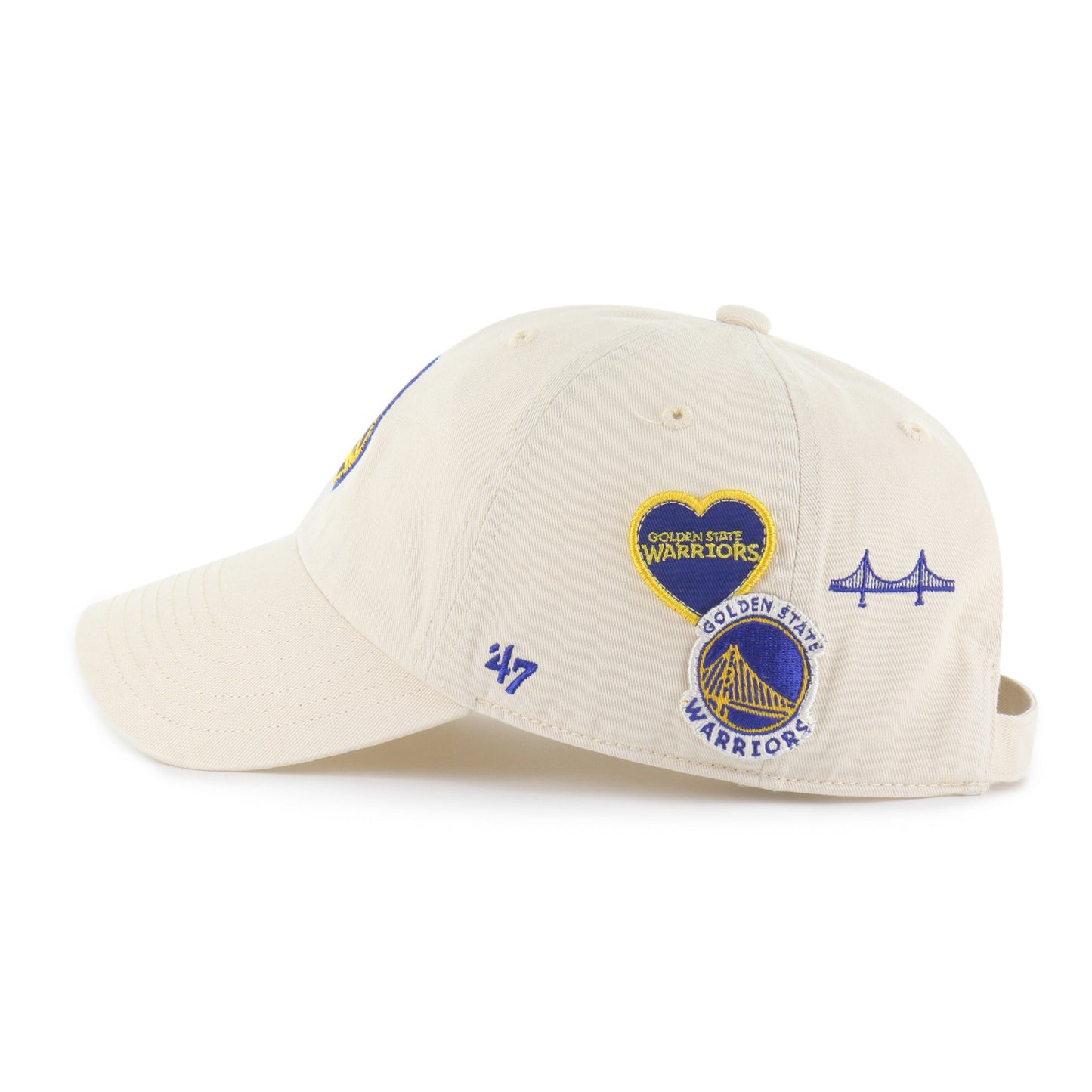 GOLDEN STATE WARRIORS BADGES '47 CLEAN UP Official NBA Fan Gear