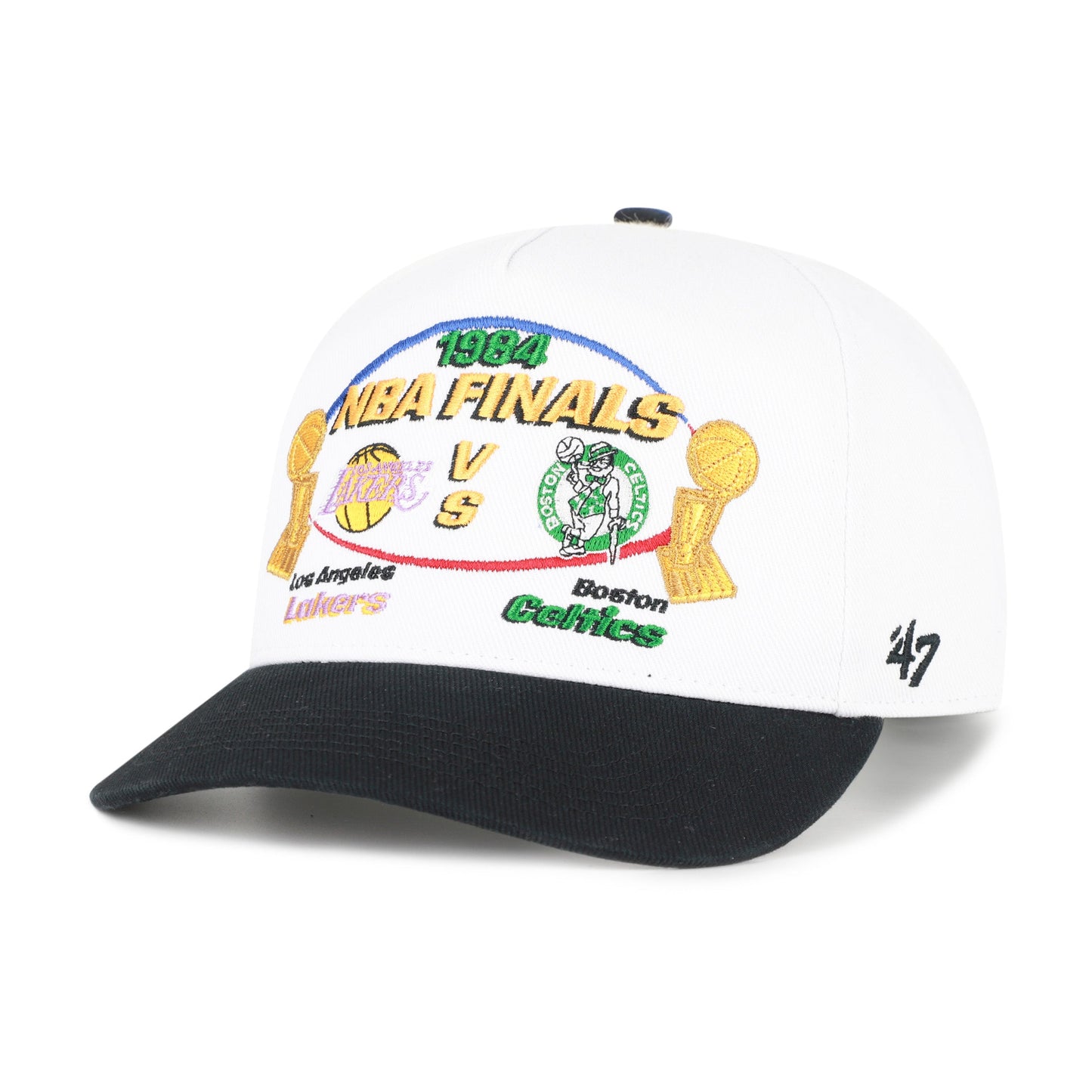 LOS ANGELES LAKERS VS. BOSTON CELTICS 1984 NBA FINALS DUELING '47 HITCH Official NBA Fan Gear