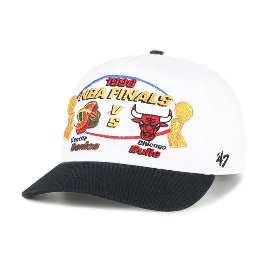 SEATTLE SONICS VS. CHICAGO BULLS NBA FINALS DUELING '47 HITCH Official NBA Fan Gear