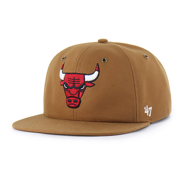 CHICAGO BULLS CARHARTT '47 CAPTAIN RL RELAXED FIT Official NBA Team Hat Basketball Fan Cap