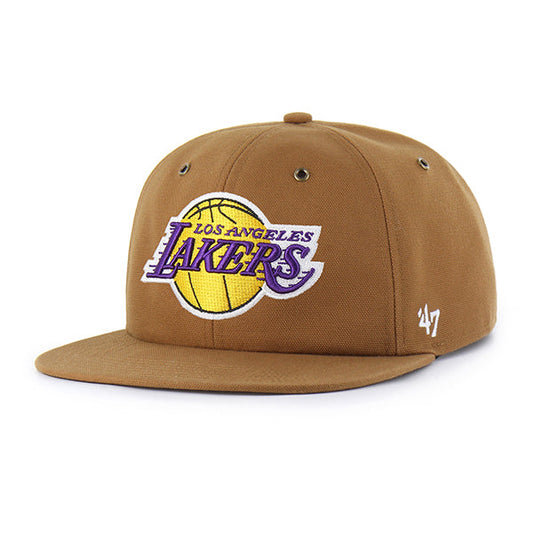 LOS ANGELES LAKERS CARHARTT '47 CAPTAIN RL RELAXED FIT Official NBA Team Hat Basketball Fan Cap
