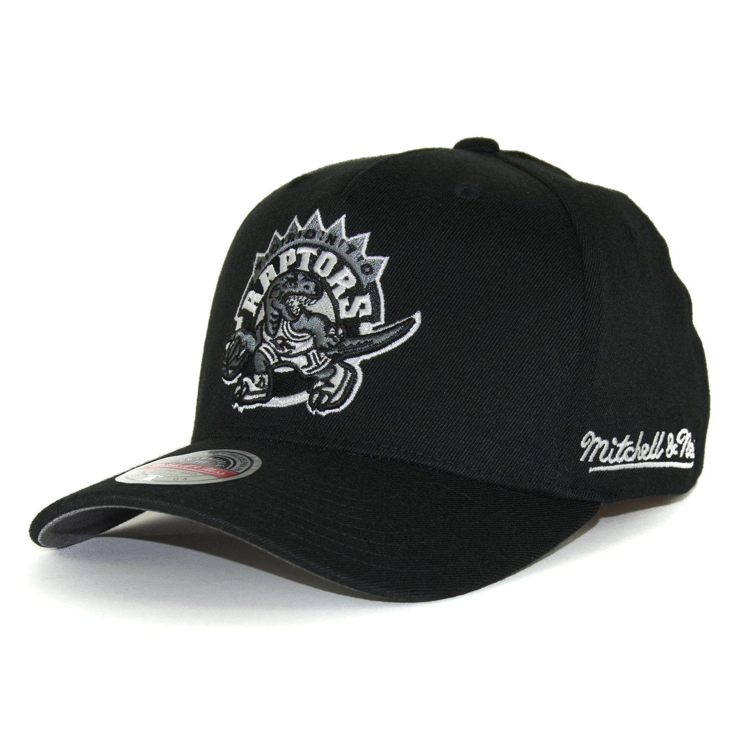 Toronto Raptors NBA Classic Red Eazy B&W Snapback Mitchell & Ness Black/White Official NBA Fan Gear