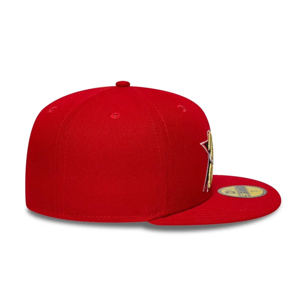 Philadelphia 76ers NBA Hardwood Classic 59FIFTY Fitted New Era Red Official NBA Fan Gear