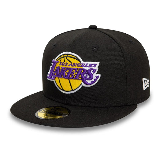 Los Angeles Lakers NBA 59FIFTY Fitted New Era Black Official NBA Fan Gear