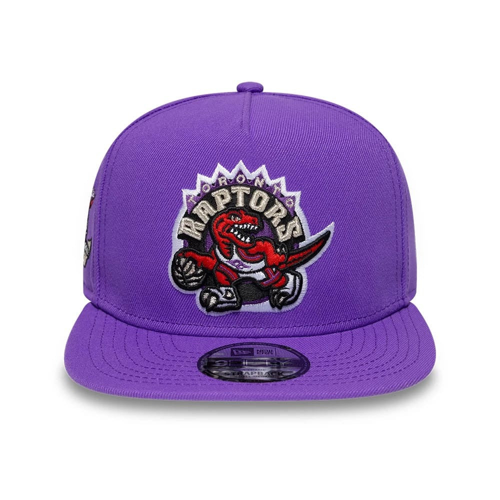 Toronto Raptors NBA Hardwood Classic 9FIFTY A-Frame Snapback New Era Purple Official NBA Fan Gear