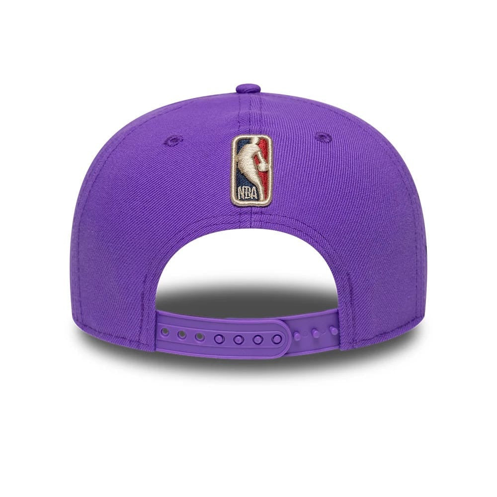Toronto Raptors NBA Hardwood Classic 9FIFTY A-Frame Snapback New Era Purple Official NBA Fan Gear