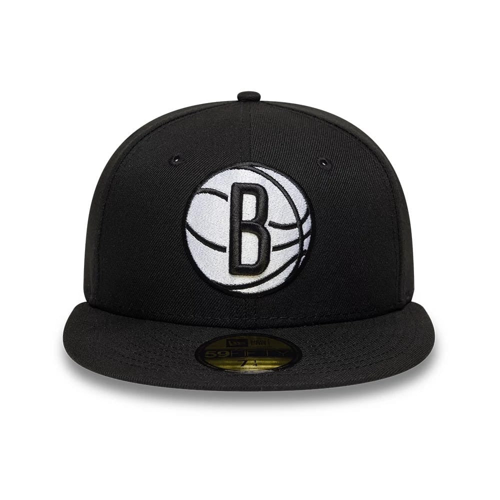 Brooklyn Nets NBA 59FIFTY Basic Fitted New Era Black Official NBA Fan Gear
