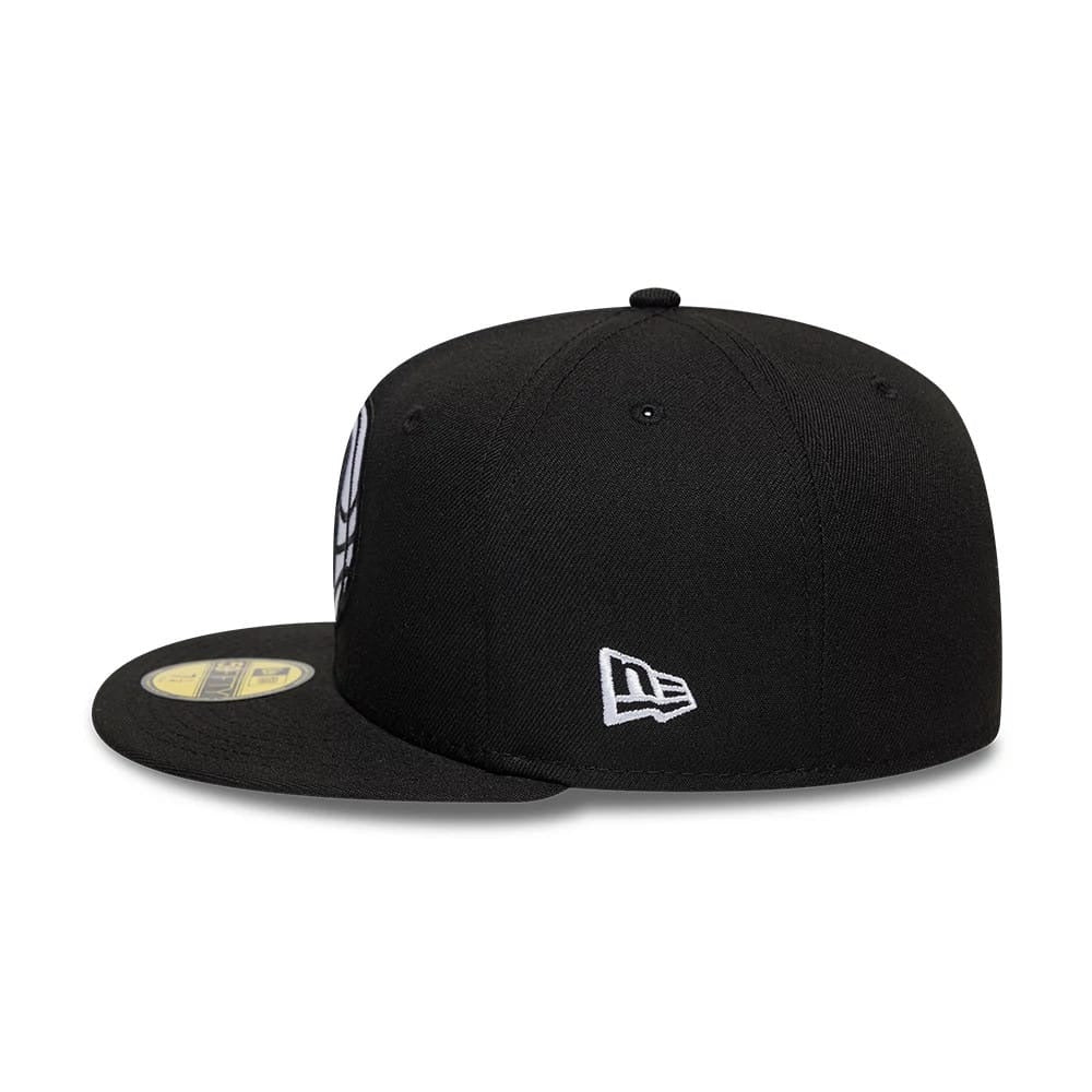 Brooklyn Nets NBA 59FIFTY Basic Fitted New Era Black Official NBA Fan Gear
