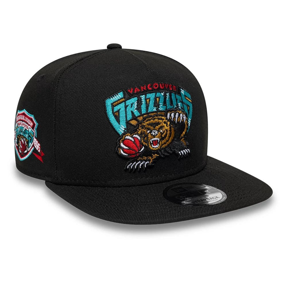 Vancouver Grizzlies NBA Hardwood Classic 9FIFTY A-Frame Snapback New Era Black Official NBA Fan Gear