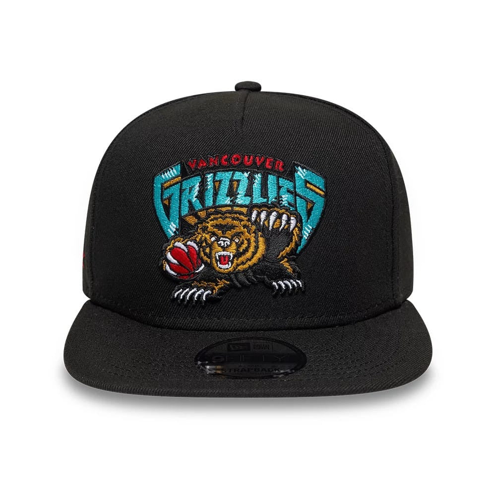 Vancouver Grizzlies NBA Hardwood Classic 9FIFTY A-Frame Snapback New Era Black Official NBA Fan Gear