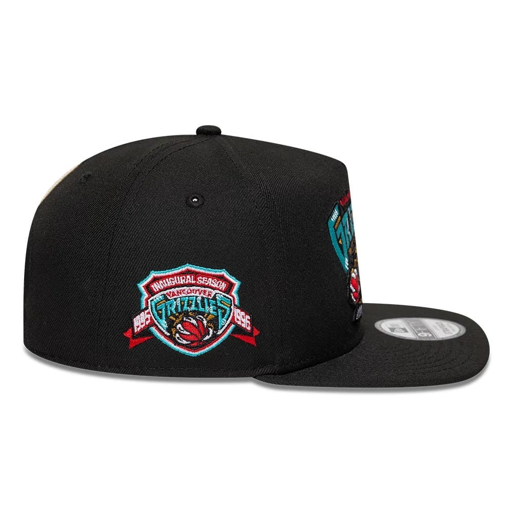 Vancouver Grizzlies NBA Hardwood Classic 9FIFTY A-Frame Snapback New Era Black Official NBA Fan Gear
