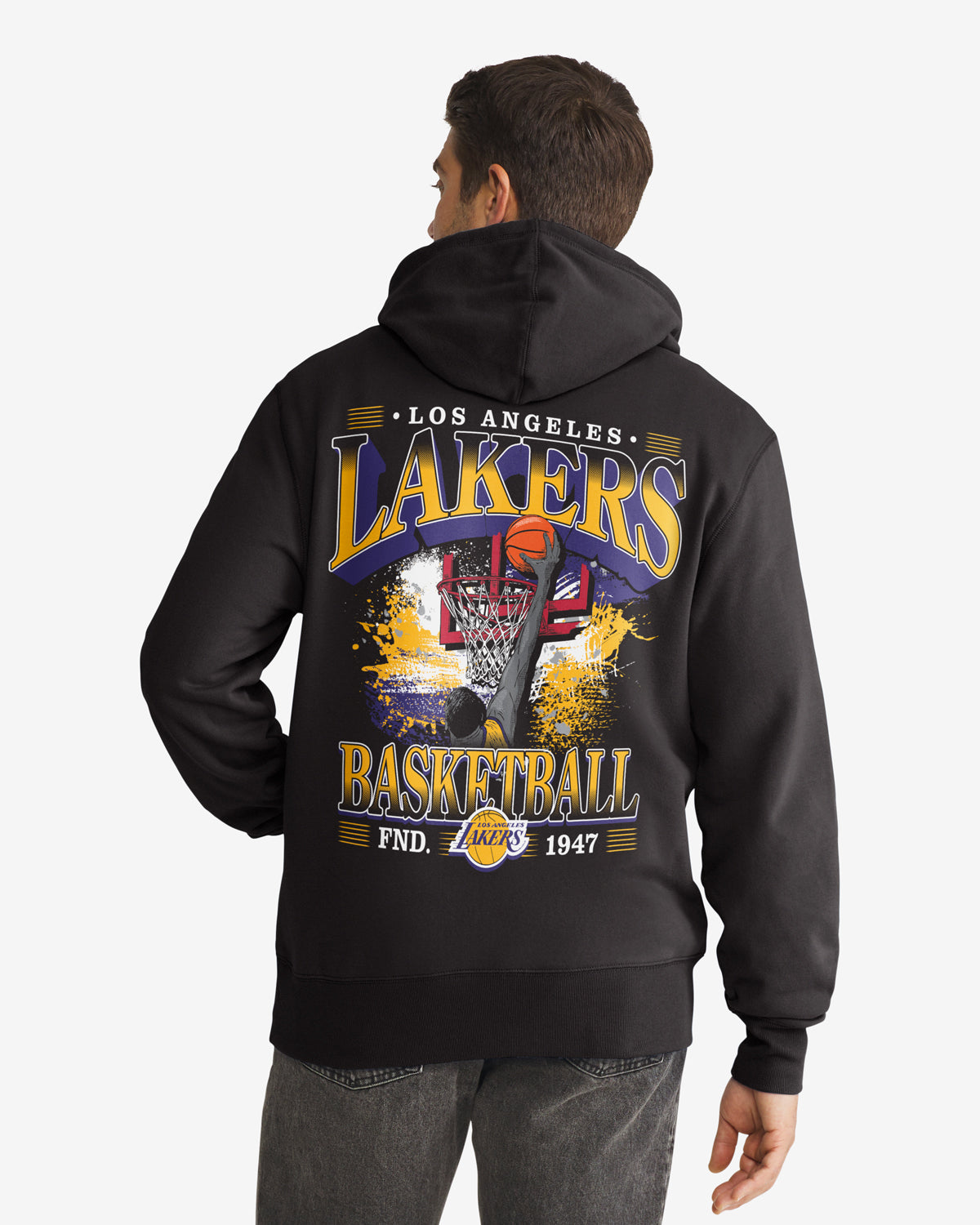 LOS ANGELES LAKERS BACKER '47 HEADLNE HOOD Official NBA Fan Gear